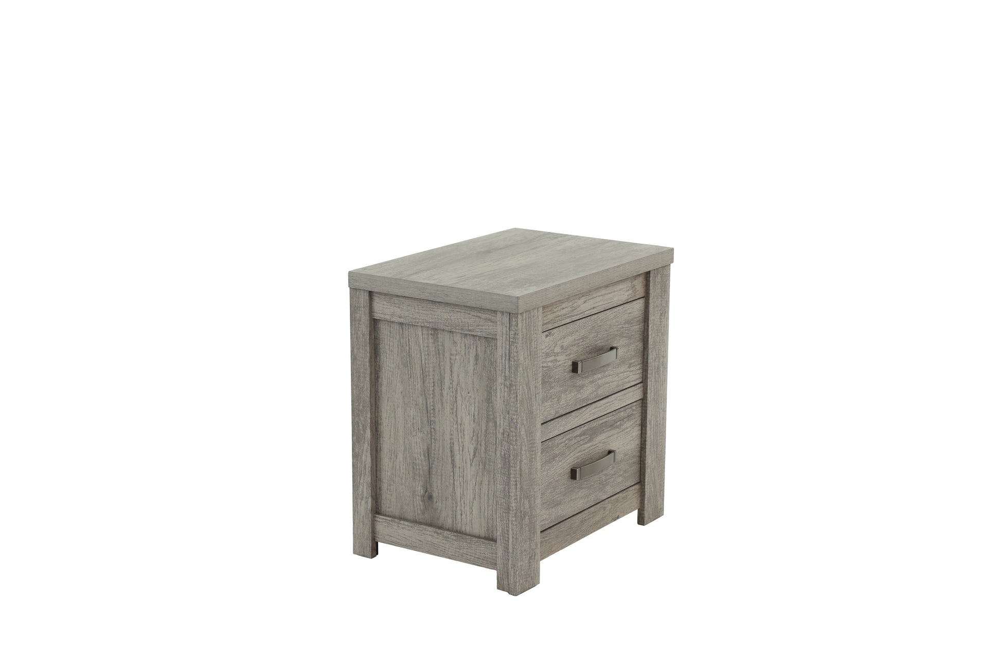 Nightstand In Light Gray Oak Light Gray Wood