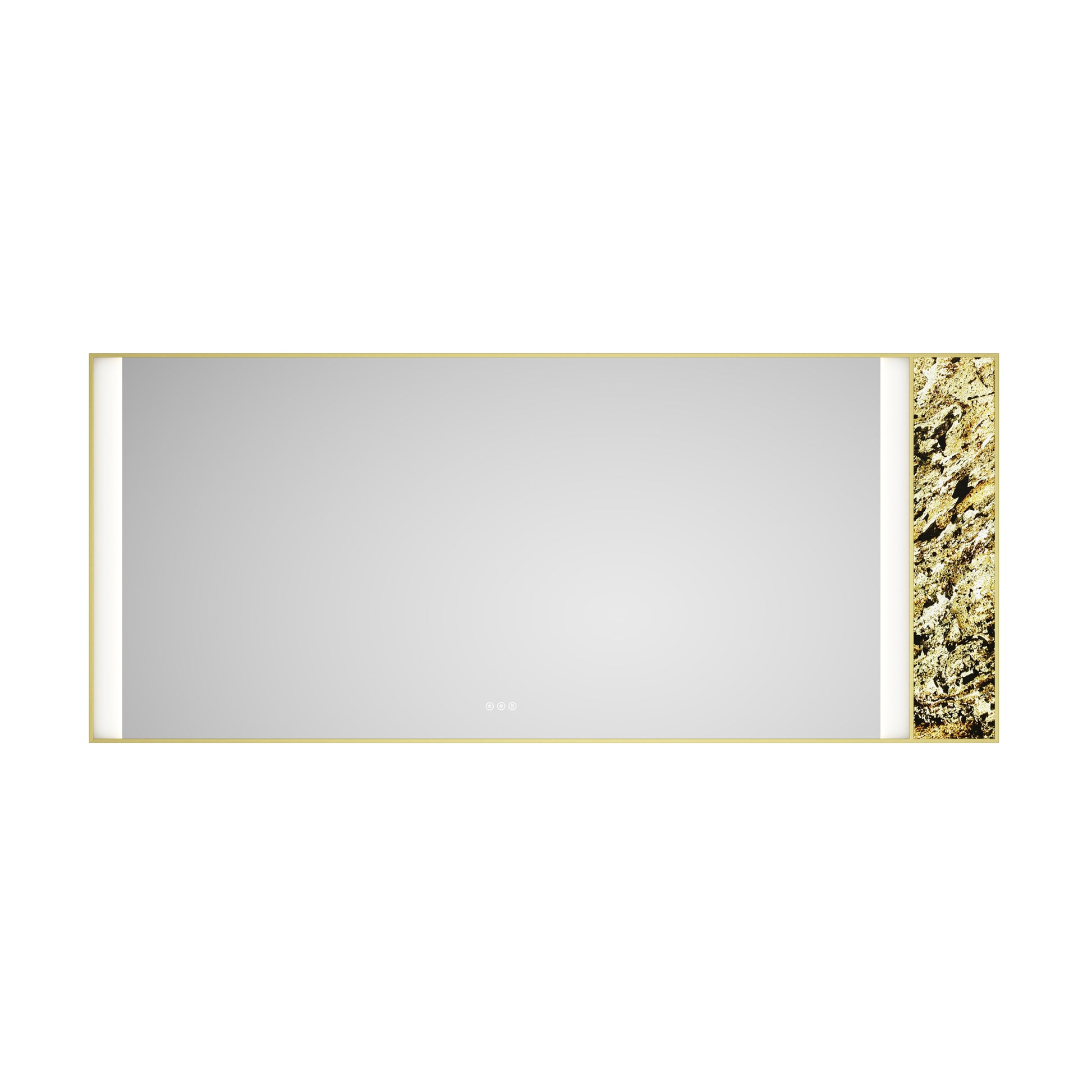 84x 36Inch LED Mirror Bathroom Vanity Mirror with Back gold-aluminium