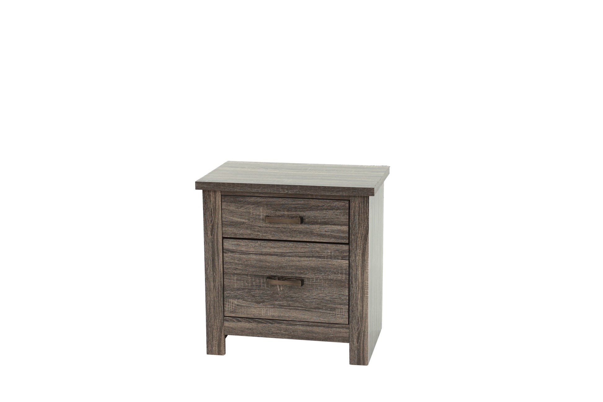 Nightstand In Gray Oak Brown Gray Wood