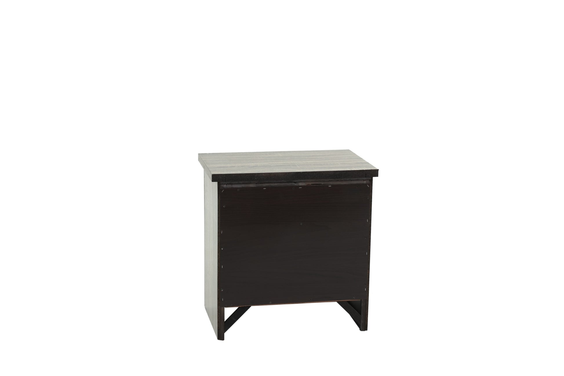 Nightstand In Gray Oak Brown Gray Wood