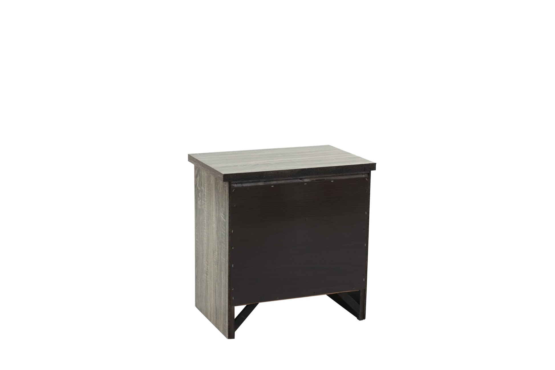 Nightstand In Gray Oak Brown Gray Wood