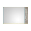 72x 48Inch LED Mirror Bathroom Vanity Mirror with Back gold-aluminium