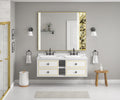 Wall Hung Doulble Sink Bath Vanity Cabinet Only In Bathroom Vanities Without Tops White Abs Steel Q235 Wood Pvc