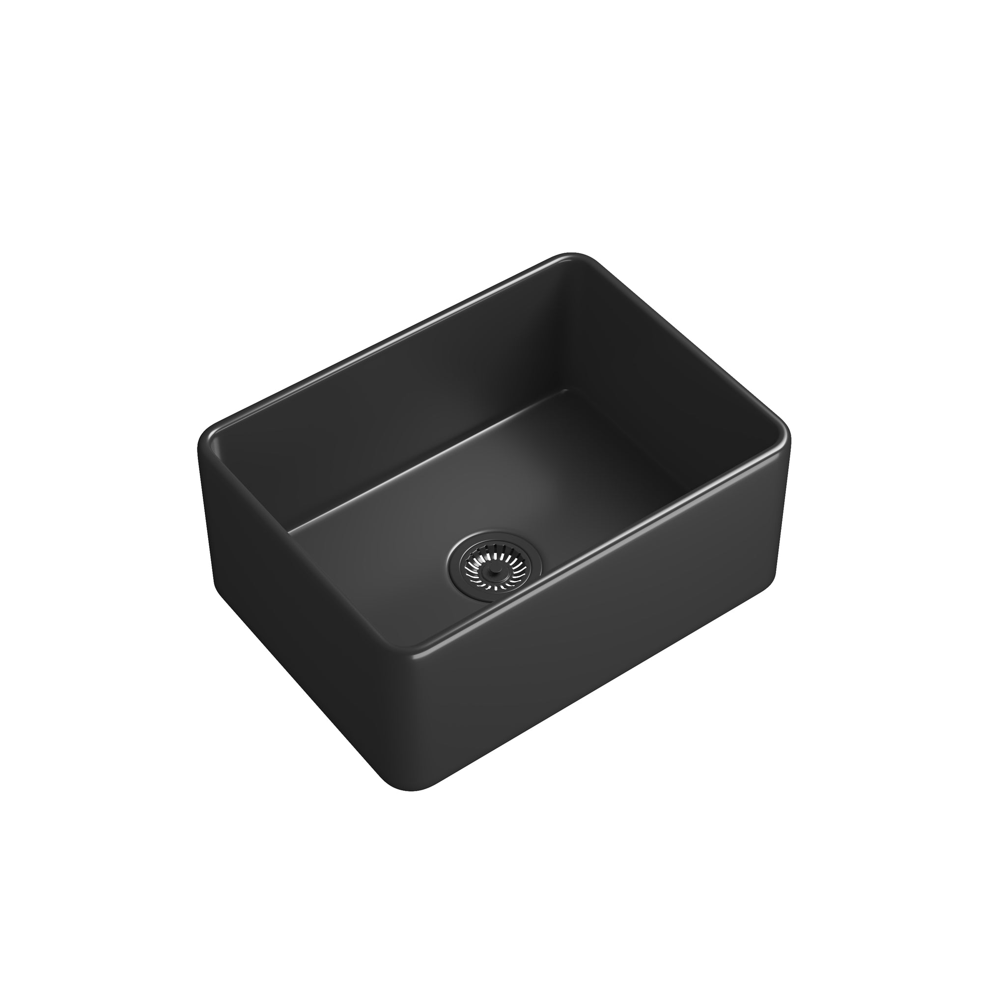 Inch White Farmhouse Sink Deep Apron Sink Undermount Farmhouse Kitchen Sink Single Farm Sink Matt Black Fireclay