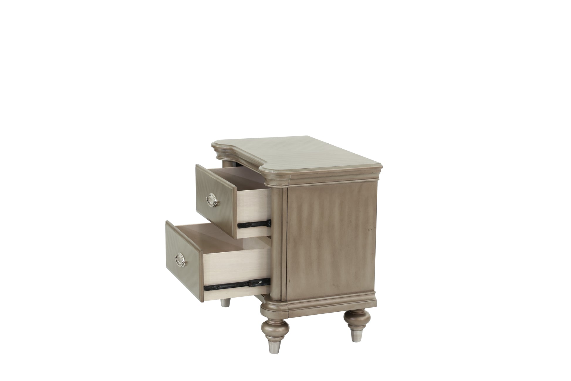 Nightstand In Champagne Champagne Wood