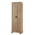 Storage Cabinet With Two Doors For Bathroom, Office, Adjustable Shelf, Mdf Board, Brown Brown Mdf