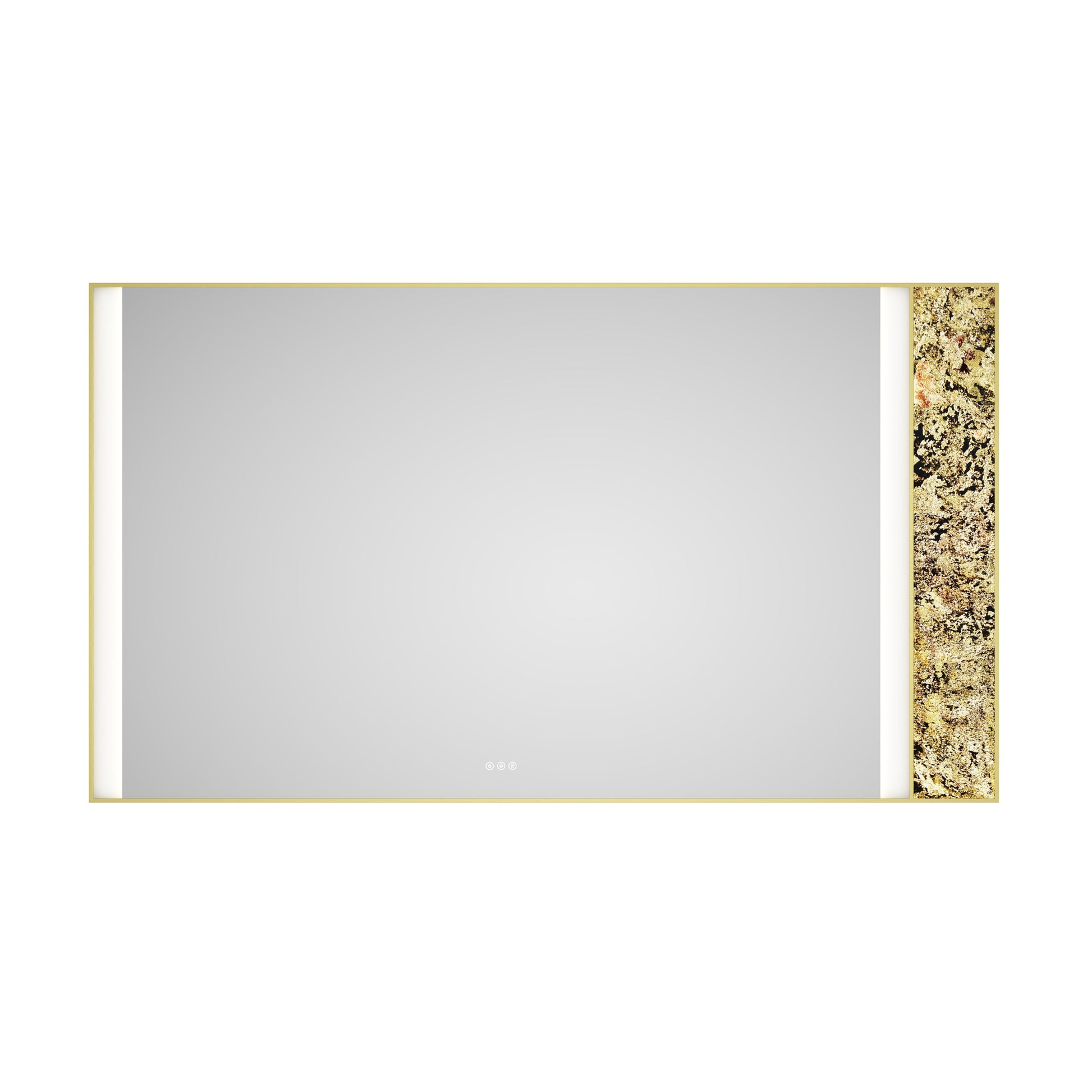 84x 48Inch LED Mirror Bathroom Vanity Mirror with Back matt black-aluminium