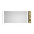 84x 36Inch LED Mirror Bathroom Vanity Mirror with Back matt black-aluminium