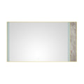 84x 48Inch LED Mirror Bathroom Vanity Mirror with Back gold-aluminium