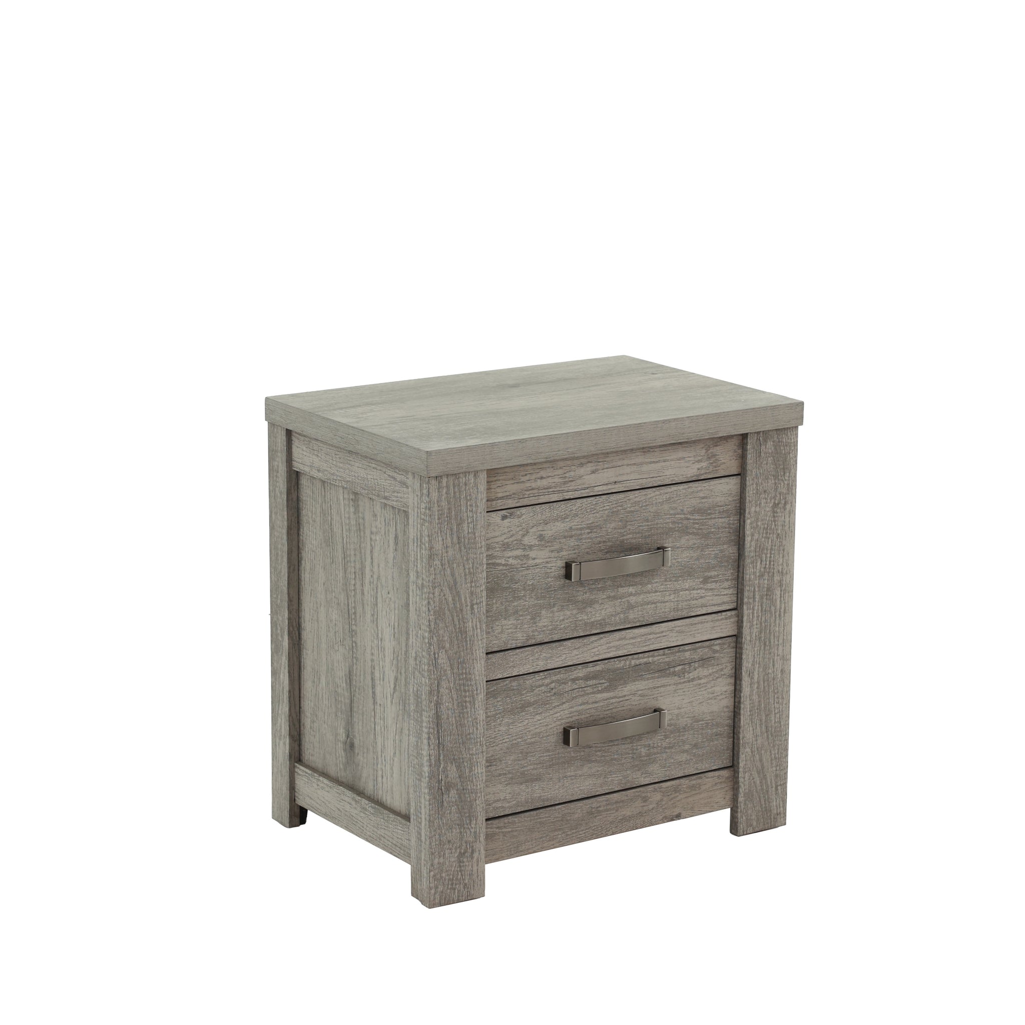 Nightstand In Light Gray Oak Light Gray Wood