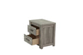 Nightstand In Light Gray Oak Light Gray Wood