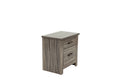 Nightstand In Gray Oak Brown Gray Wood