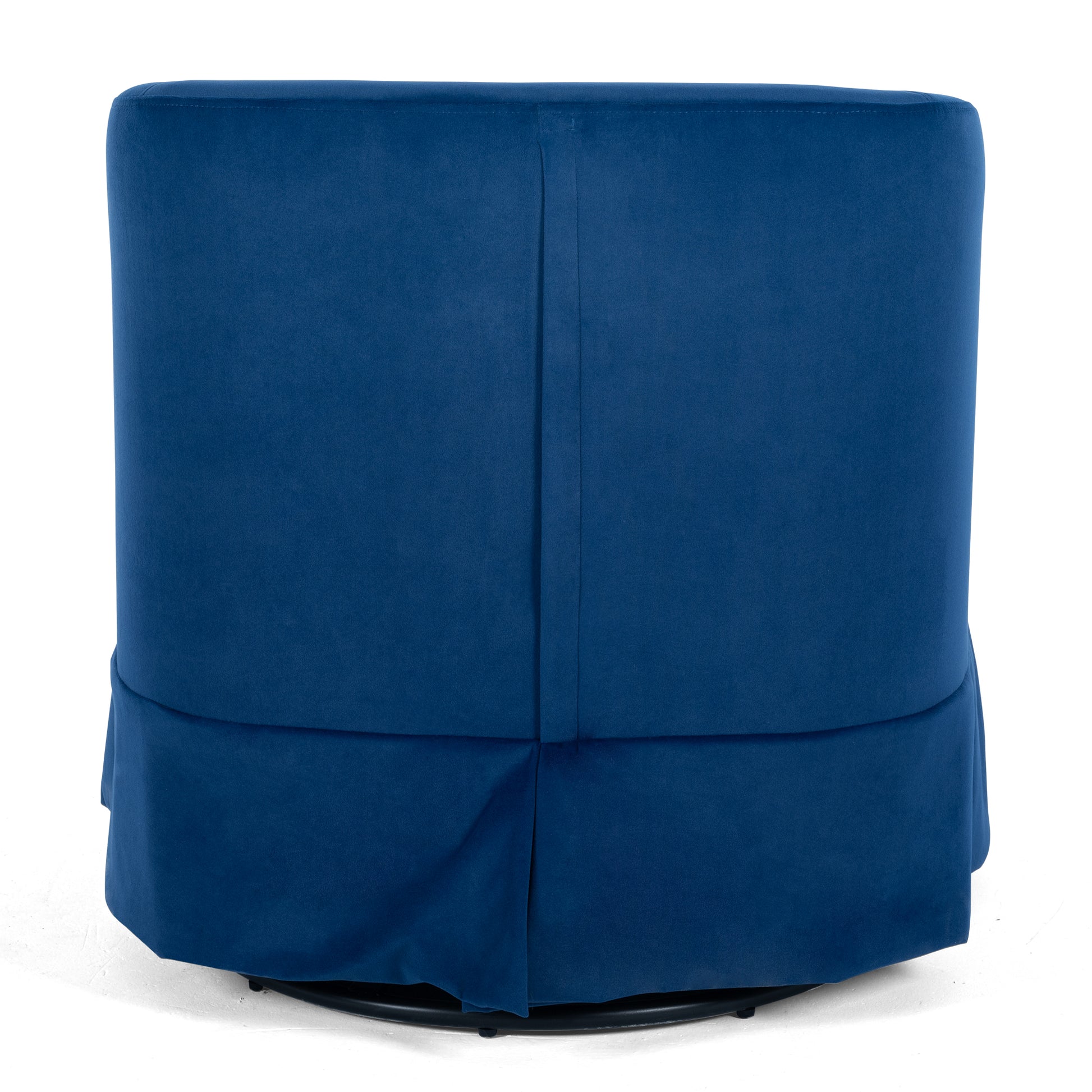 27.36" Wide Swivel Chair Blue Polyester
