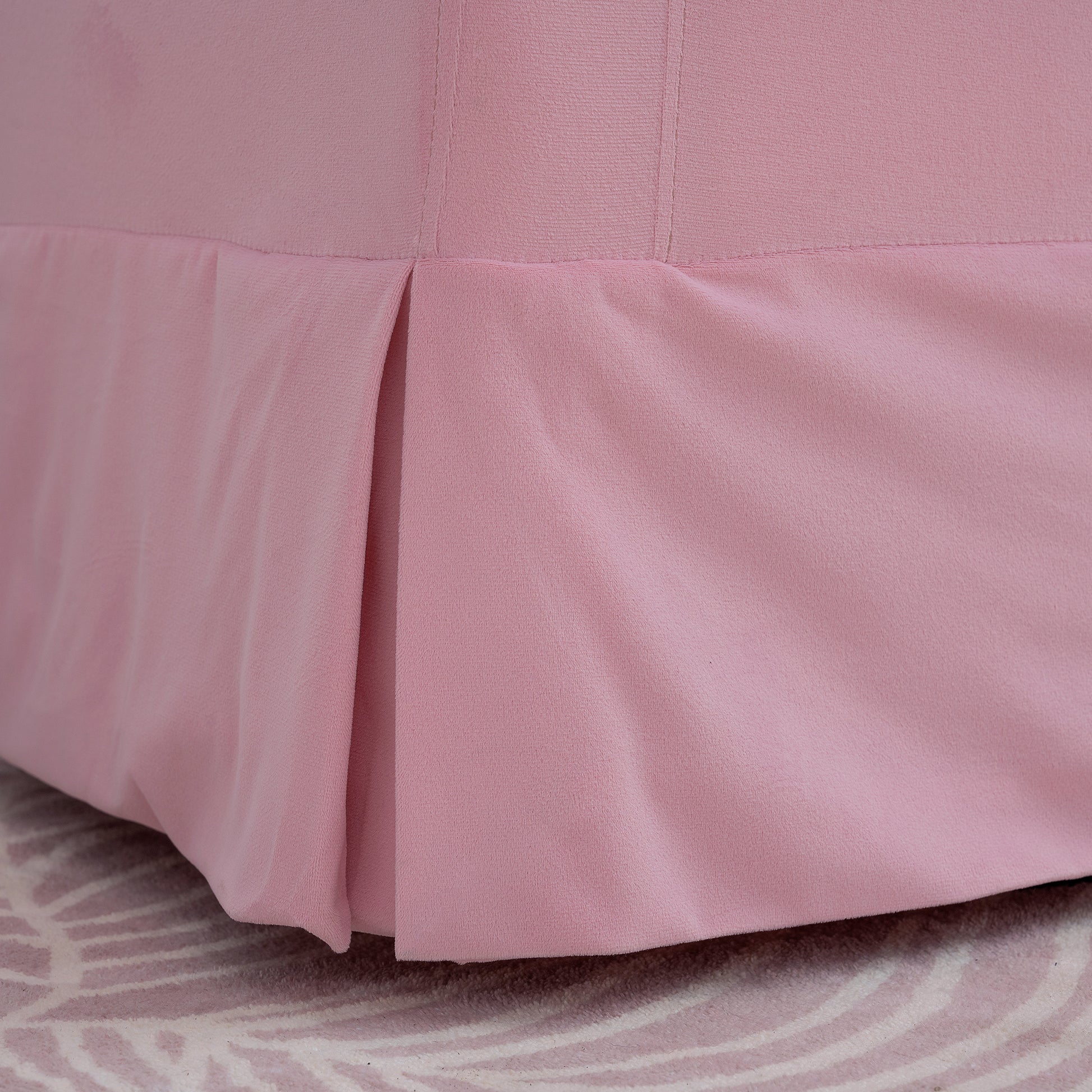 27.36" Wide Swivel Chair Pink Polyester