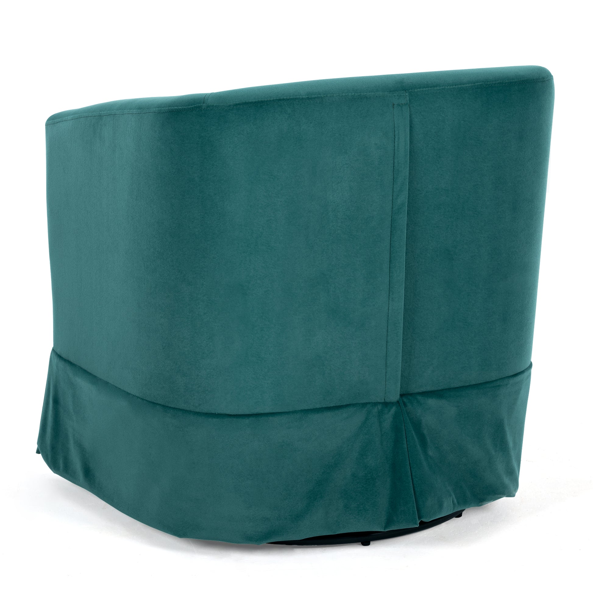 27.36" Wide Swivel Chair Green Polyester