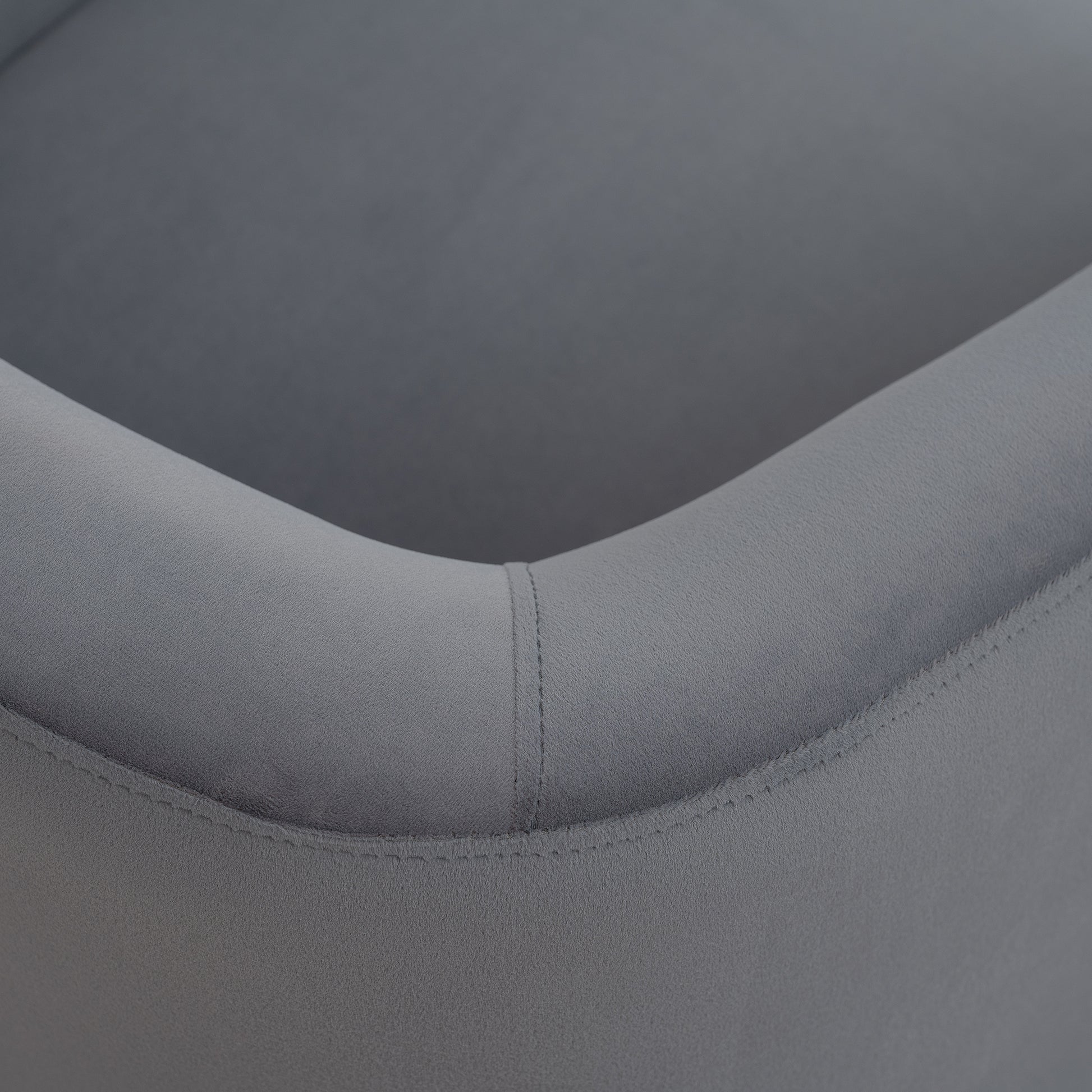 27.36" Wide Swivel Chair Gray Polyester