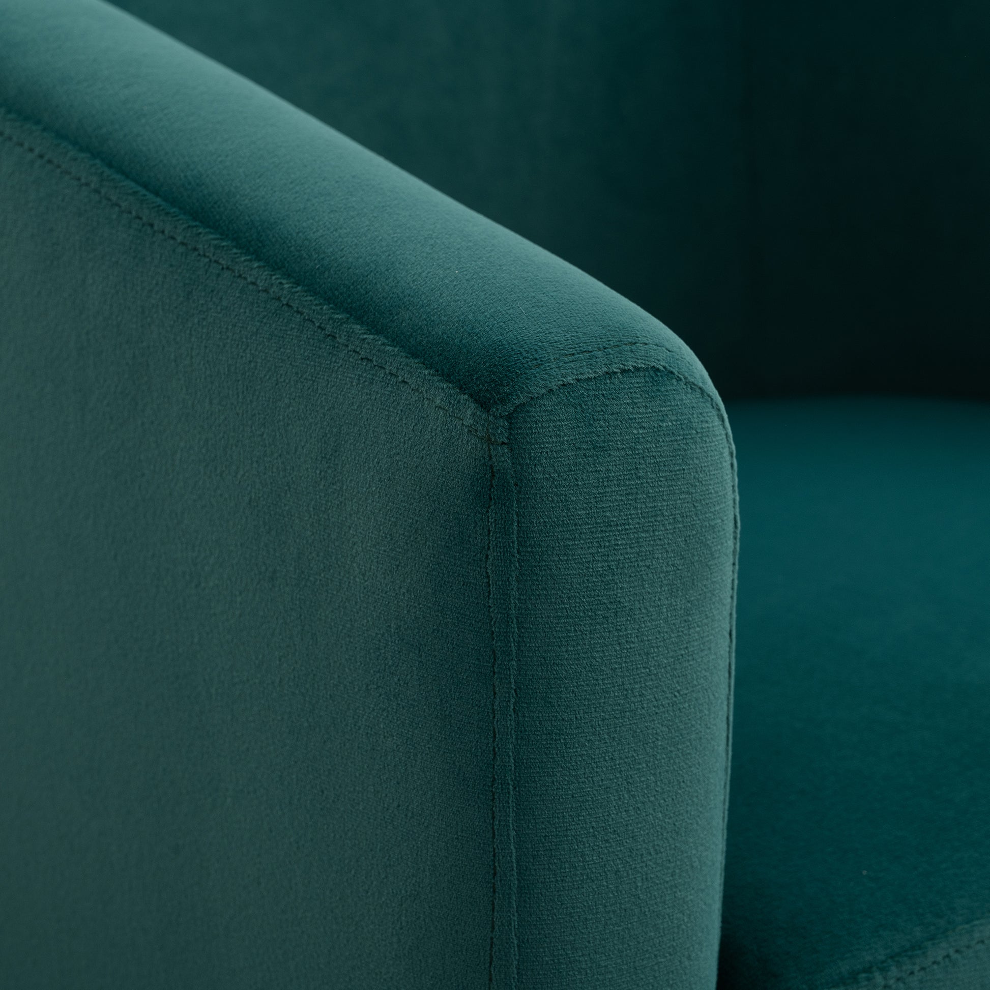 27.36" Wide Swivel Chair Green Polyester