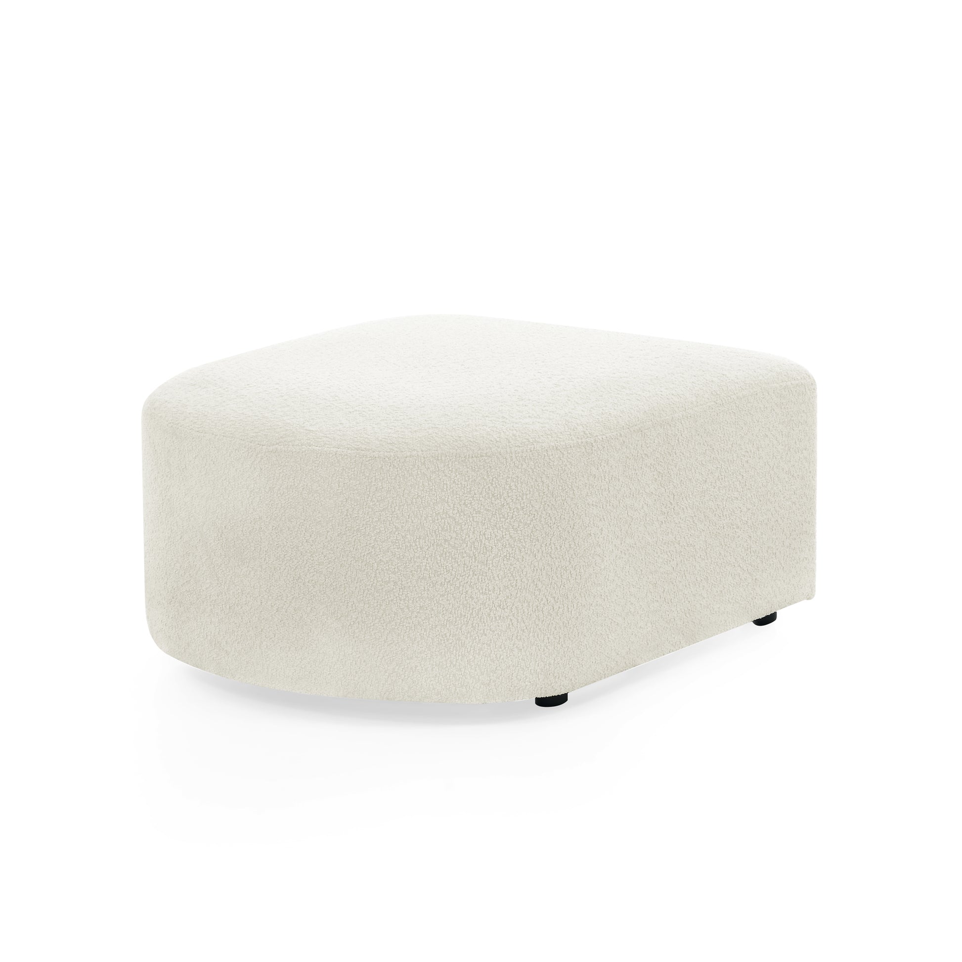 Ottoman For Modular Sofa Beige Foam