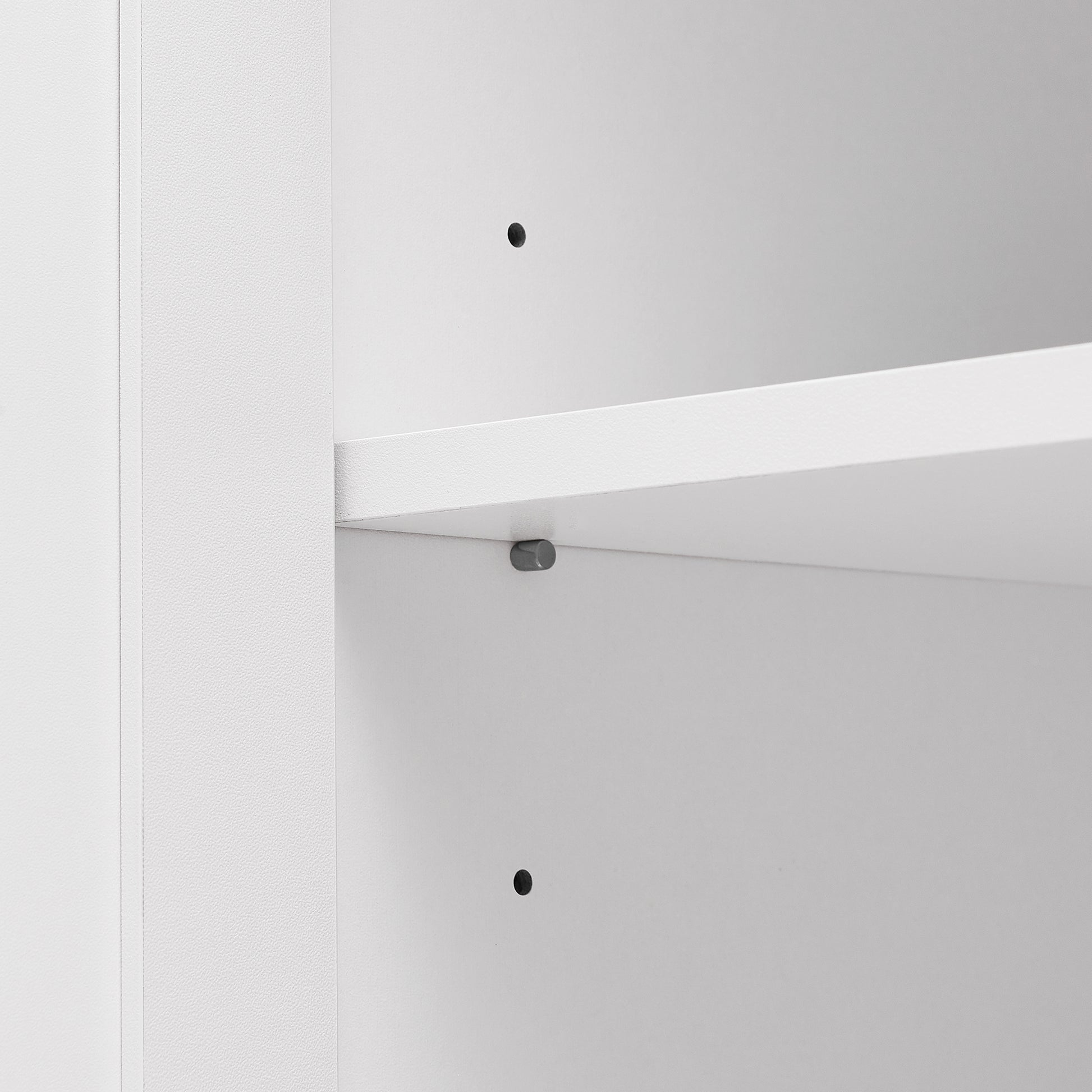 Storage Cabinet With Two Doors For Bathroom, Office, Adjustable Shelf, Mdf Board, White Old Sku:Wf302824Aak White Mdf