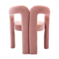 Coolmore Contemporary Designed Velvet Fabric Upholstered Accent Dining Chair Barrel Side Chairs Kitchen Armchair For Living Room Set Of 2 Pink Velvet Pink Foam Velvet