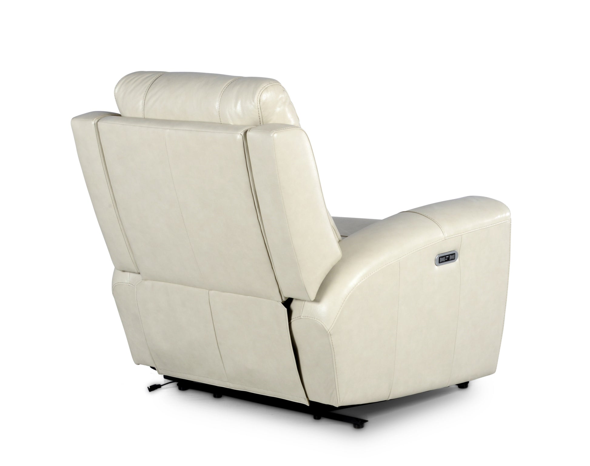 Laurel Pwr Pwr Chair Ivory Ivory Foam Leather