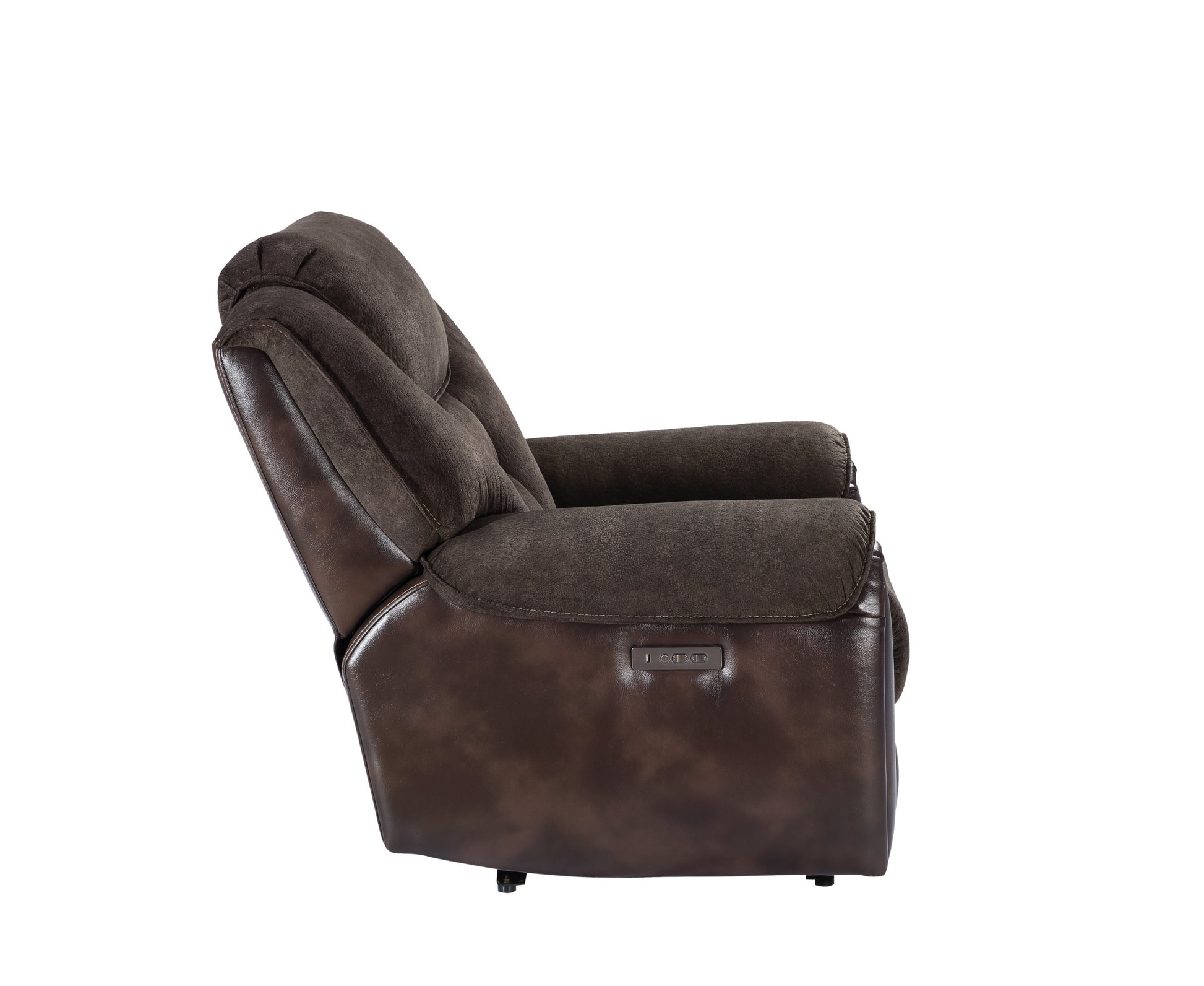 Apollo Pwr Pwr Recliner Espresso Espresso Foam Leather