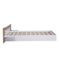 Queen Size Platform Bed With Headboard, Shelves, Usb Ports And Sockets, White White Wood