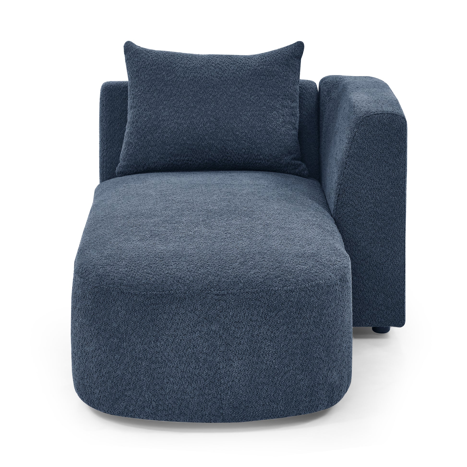 Right Chaise For Modluar Sofa Navy Foam
