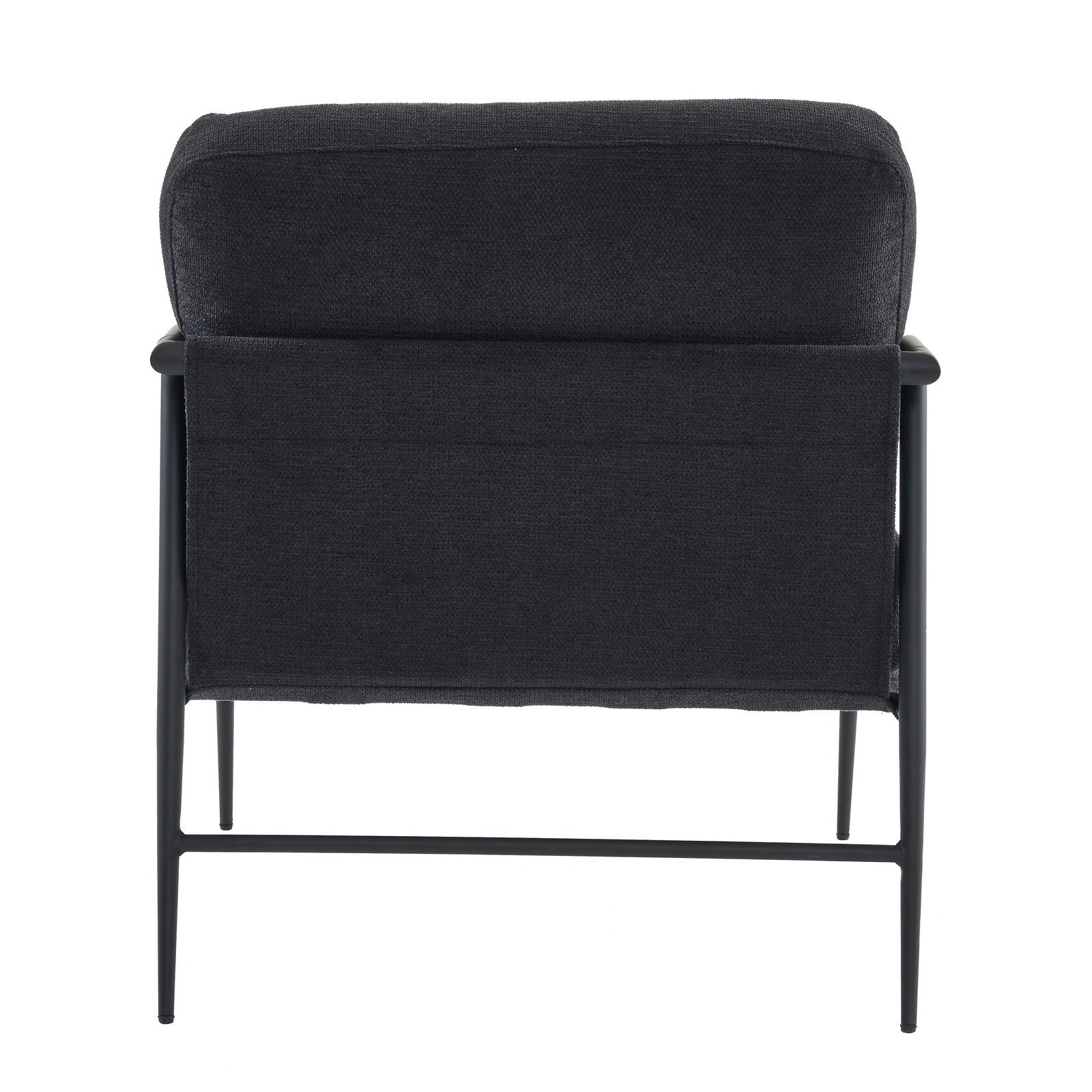 Leisure chair lounge chair velvet Black color black-velvet
