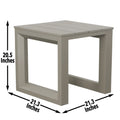 Versatile Patio End Table Neutral Tones, Modern