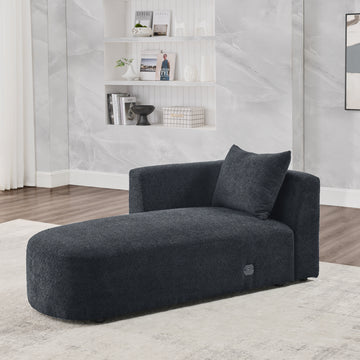 Left Chaise For Modluar Sofa Black Foam