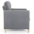 1 Seater Sofa For Living Room Gray Fabric Fabric