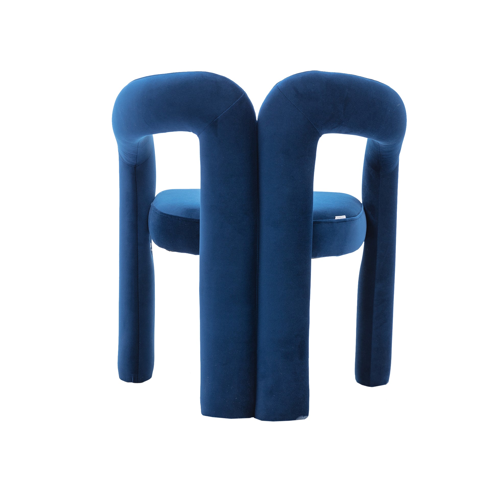 Coolmore Contemporary Designed Velvet Fabric Upholstered Accent Dining Chair Barrel Side Chairs Kitchen Armchair For Living Room Set Of 2 Navy Velvet Navy Foam Velvet