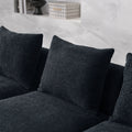 Ottoman For Modular Sofa Black Foam