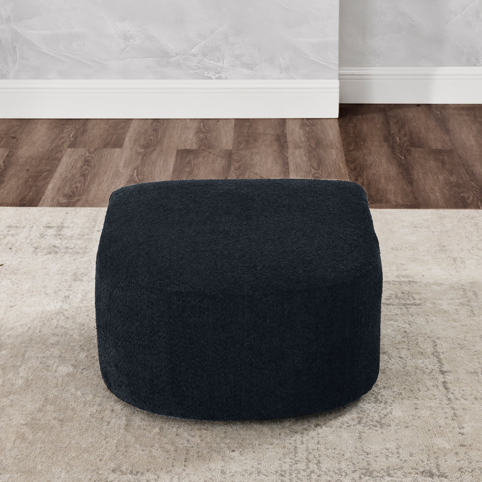 Ottoman For Modular Sofa Black Foam