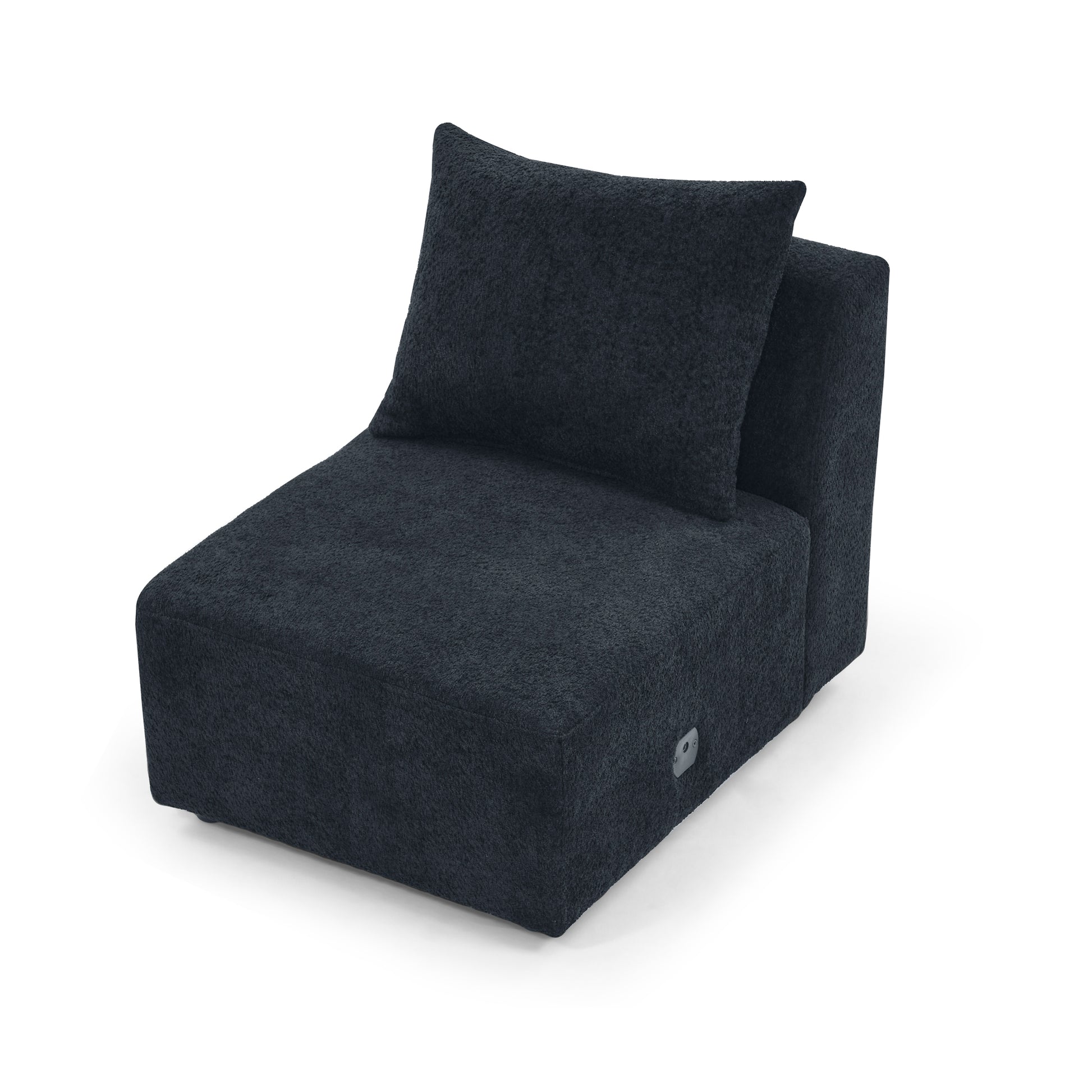 Single Chair For Modular Sofa Black Foam