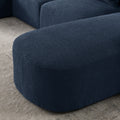 Left Chaise For Modular Sofa Navy Foam