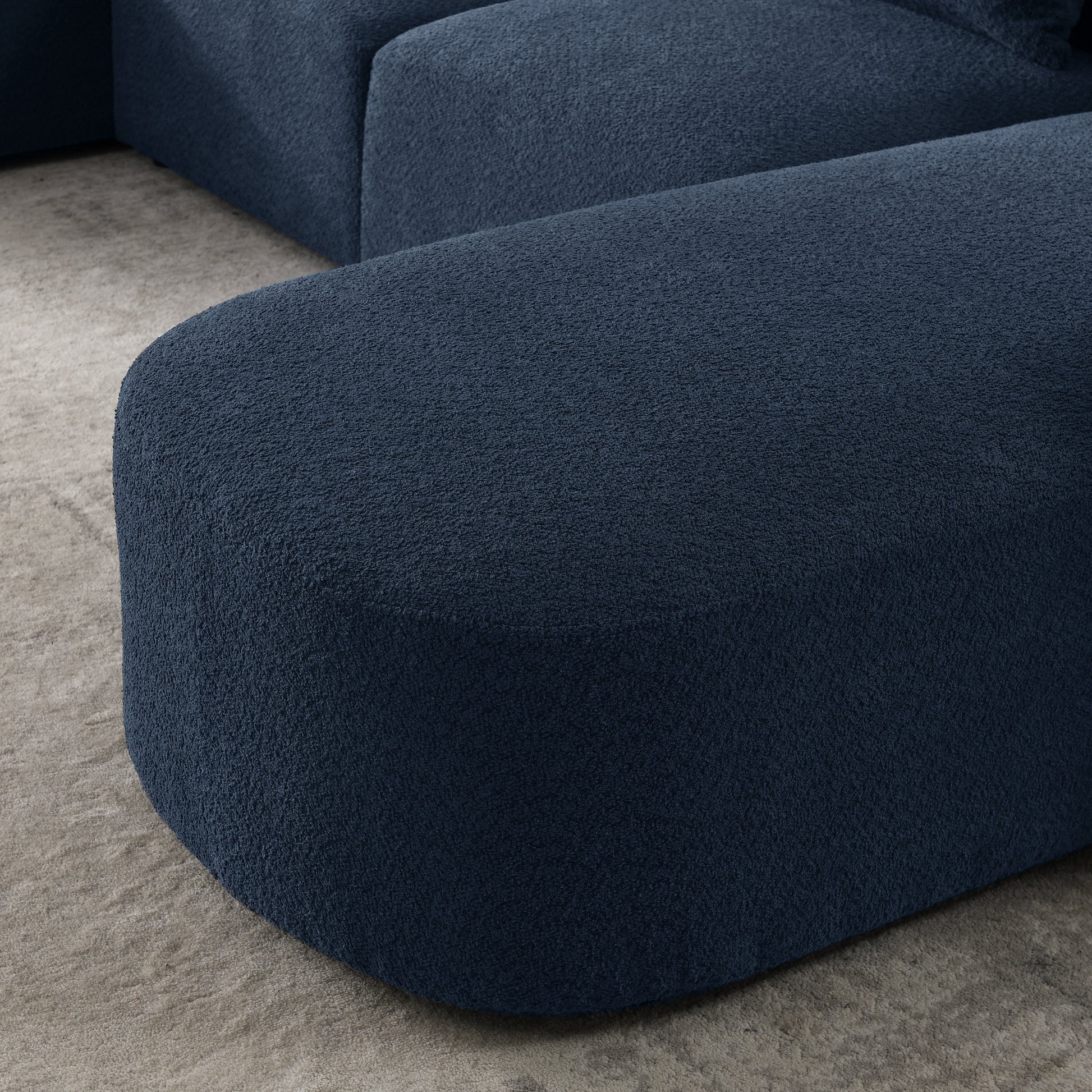 Right Chaise For Modluar Sofa Navy Foam