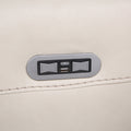 Dual Power Recliner: Transitional Design, Top Grain Leather, Wall Saver Mechanism, Comfort In Ivory Ivory Foam Leather