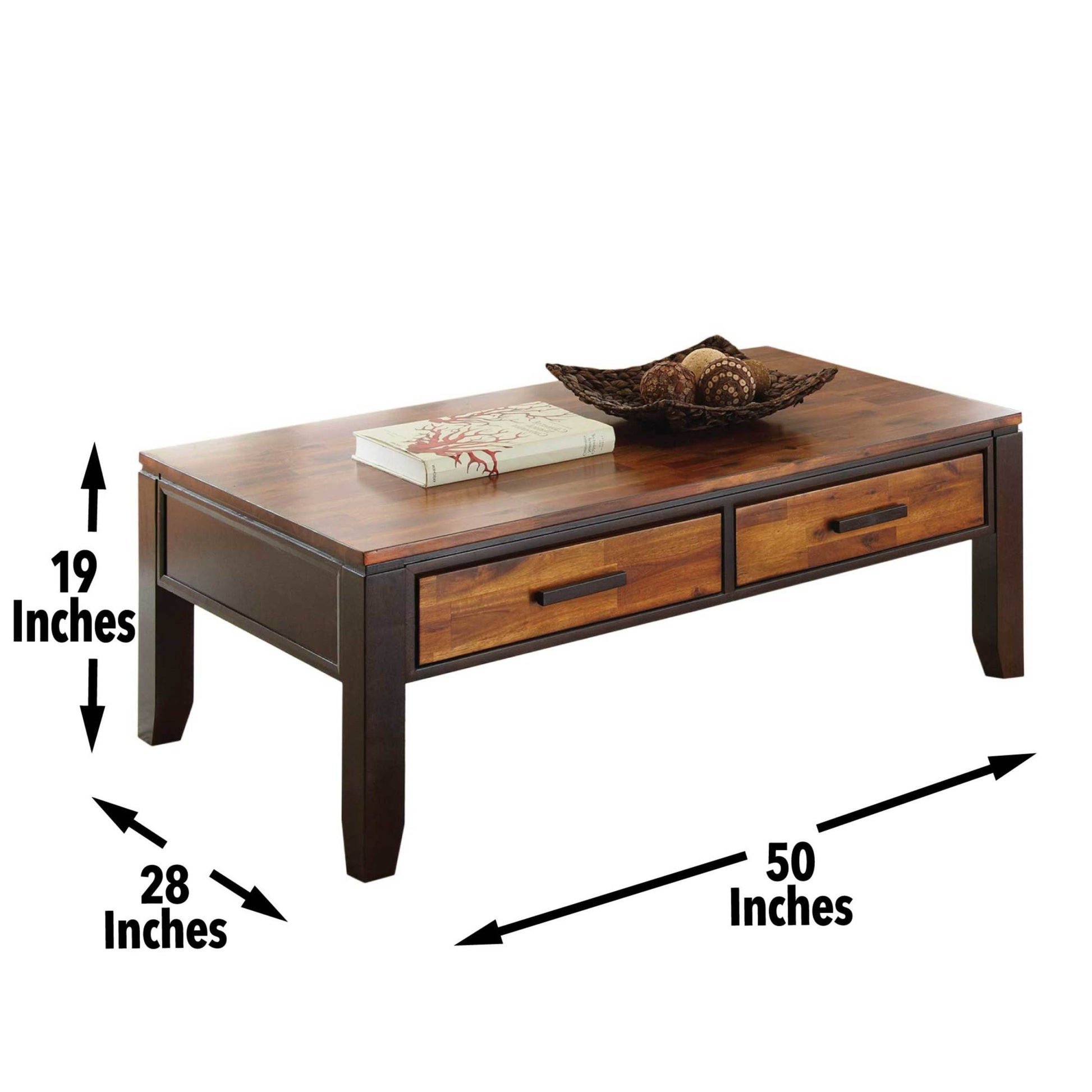 Abaco Cocktail Table Cherry Solid Wood Mdf