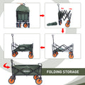 Collapsible Folding Utility Wagon Cart Heavy Duty green-garden & outdoor-oxford fabric