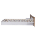 Queen Size Platform Bed With Headboard, Shelves, Usb Ports And Sockets, White White Wood