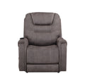 Brisbane Power Lift Chair W 3 Heat Zones Grey Foam Fabric