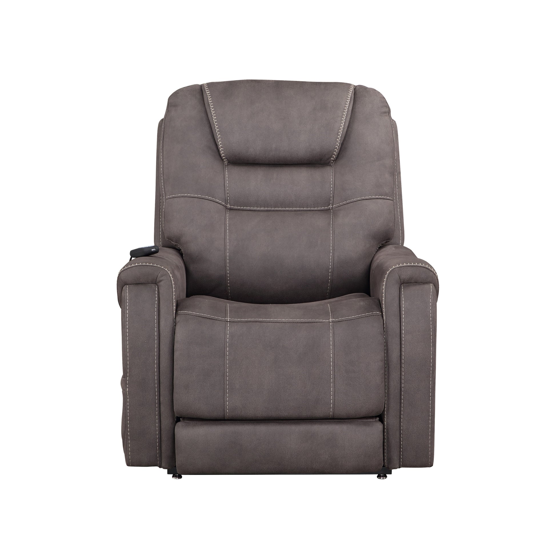 Brisbane Power Lift Chair W 3 Heat Zones Grey Foam Fabric