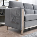 Comfortable Solid Wood Three Seater Sofa Soft Cushions, Durable And Long Lasting,79.5