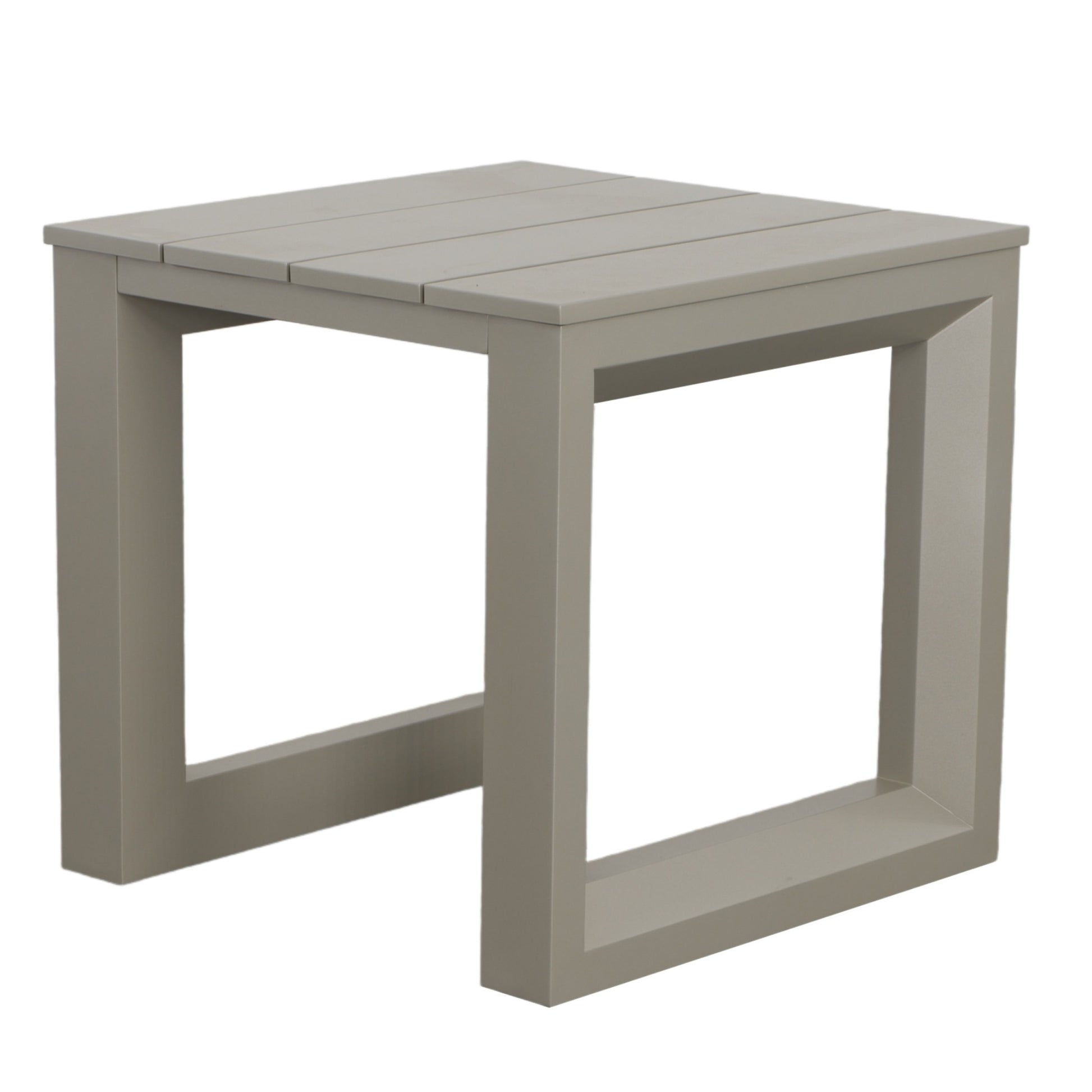 Versatile Patio End Table Neutral Tones, Modern