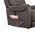 Brisbane Power Lift Chair W 3 Heat Zones Grey Foam Fabric