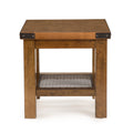 Hailee End Table Oak Solid Wood Mdf