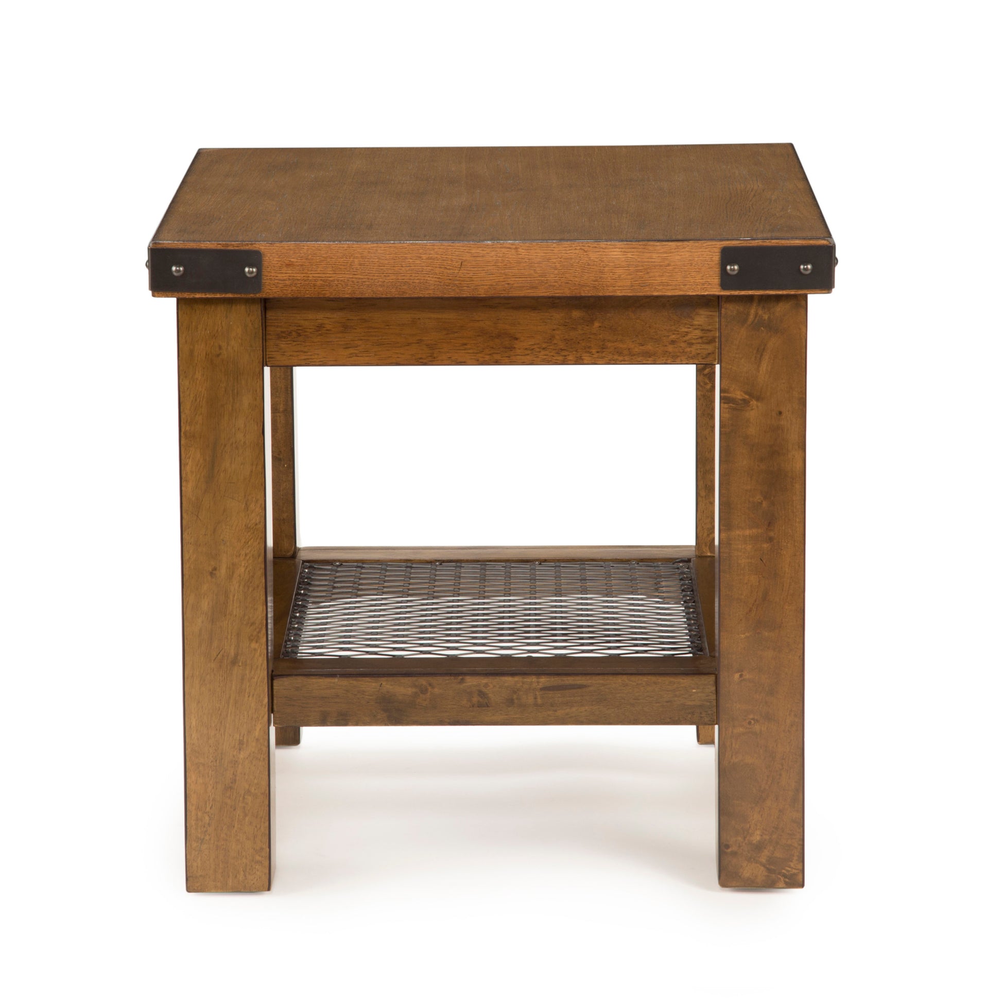 Hailee End Table Oak Solid Wood Mdf