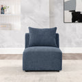 Single Chair For Modular Sofa Navy Foam